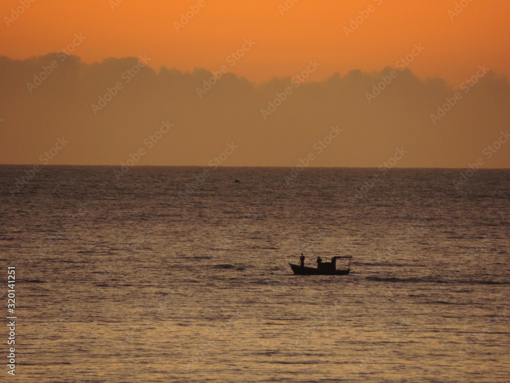  sunrise fishing on the brazilian coast