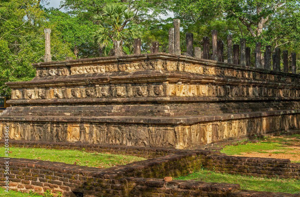 Ruins at Polonnaruva ancient city, Sri Lanka Ruins at Polonnaruva ancient city, Sri Lanka