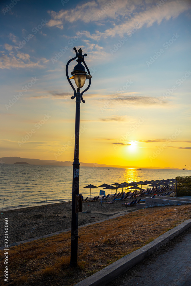 Landscape at the sea in Greece