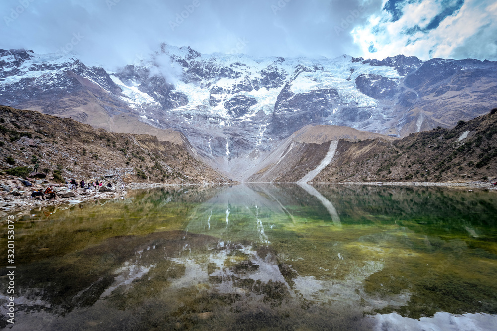 Laguna humantay in Peru mountains