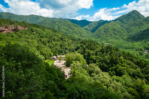 Maijishan Grottoes near Tianshui, Gansu Province, northwest China