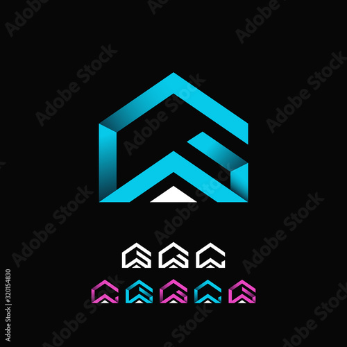 Initial GA AG creative modern premium logo design, Professional Letters Vector Icon Logo on background