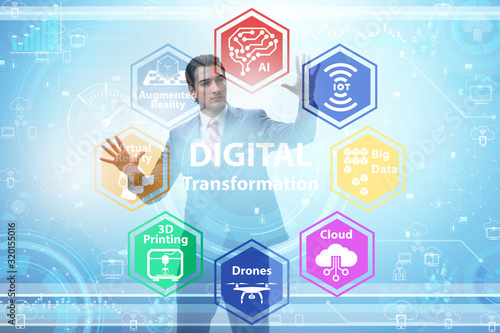 Digital transformation and digitalization technology concept