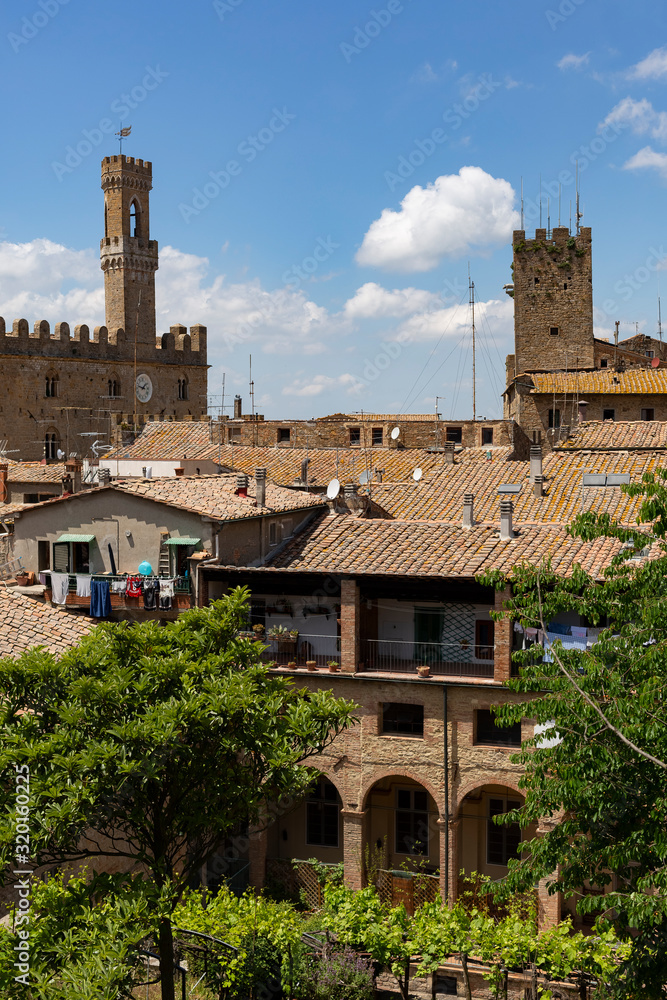 Tuscany, Iltaly  - May 29, 2015:.Cityscape of Volterra