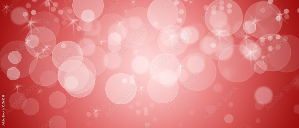 Soft pink and white valentines day bokeh banner, can fit for plenty of purposes, with text or ads