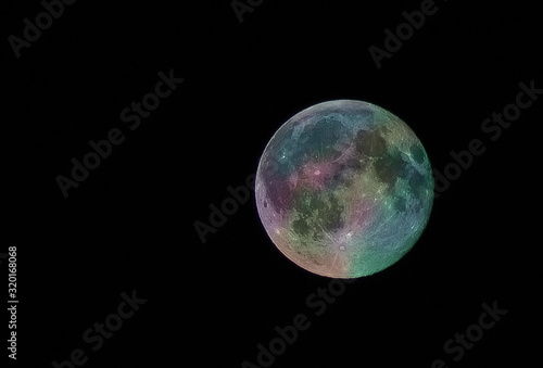 Valokuvatapetti moon colors
