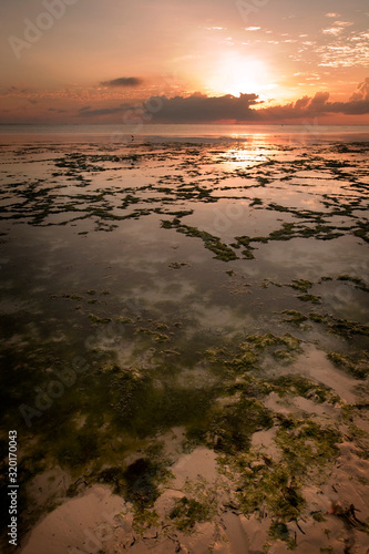 Sunrise over the Indian Ocean off the coast of Zanzibar