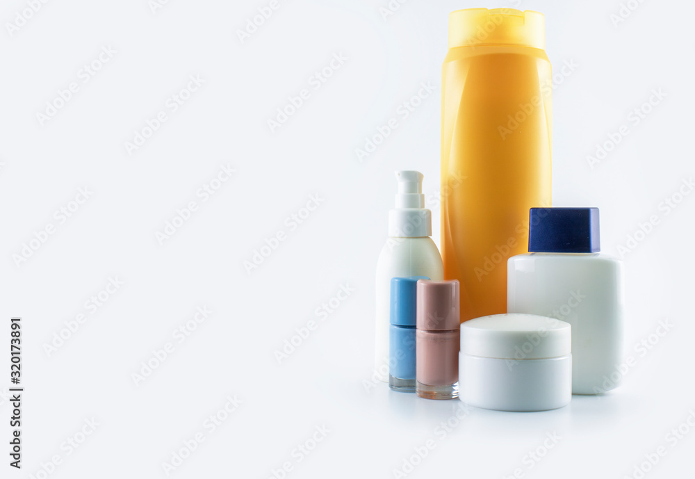 Personal care kit. Photo was taken in the studio against white background. Personal care kit. Photo was taken in the studio against white background.