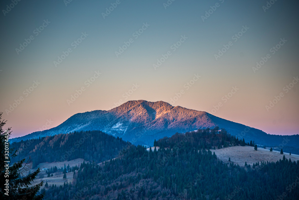 Morning winter landscape