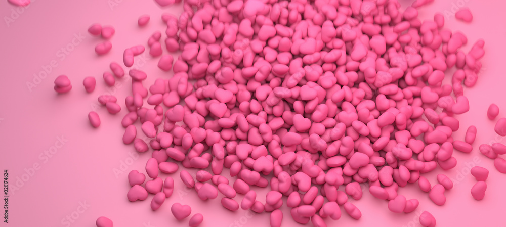 pink hearts jelly beans