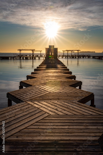 Fototapeta Naklejka Na Ścianę i Meble -  Hexagonal Pier, Spain