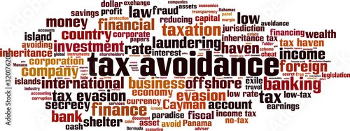 Tax avoidance word cloud
