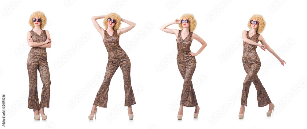 Young woman in fashion concept Young woman in fashion concept