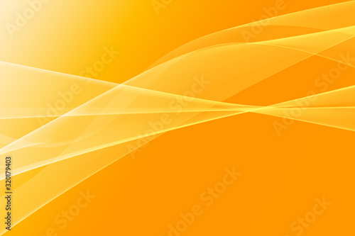 Yellow gradient background with translucent wavy and glowing lines. Abstract futuristic 3D effect.