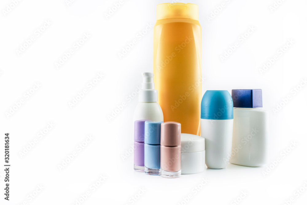 Personal care kit. Photo was taken in the studio against white background. Personal care kit. Photo was taken in the studio against white background.