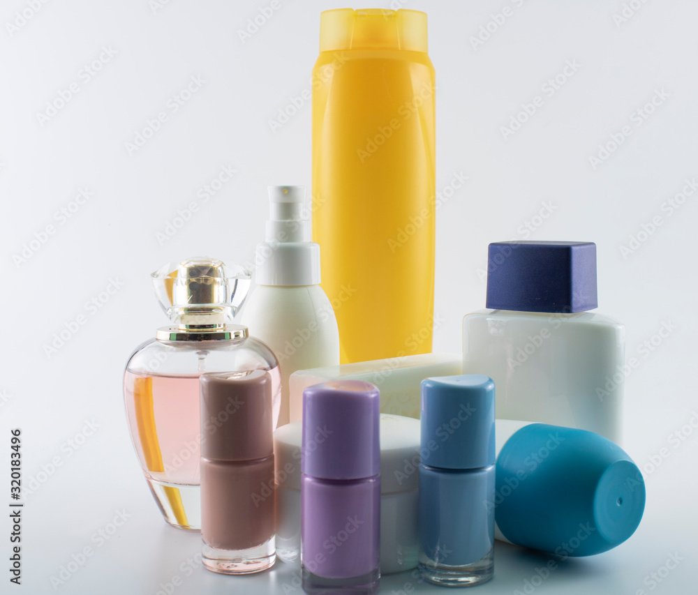 Personal care kit. Photo was taken in the studio against white background. Personal care kit. Photo was taken in the studio against white background.