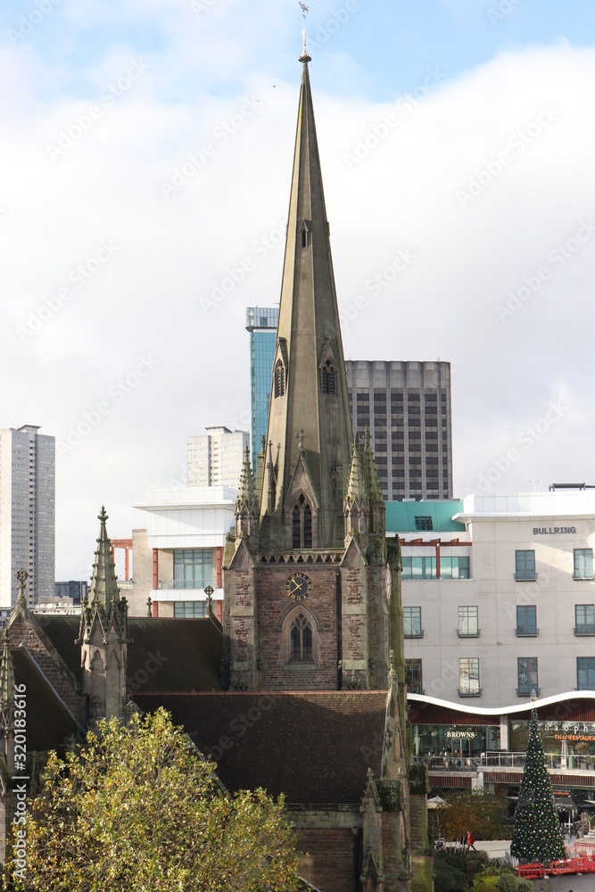 Naklejka premium view of birmingham city