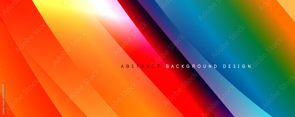 Wave liquid style lines with shadows and light on gradient background Wave liquid style lines with shadows and light on gradient background