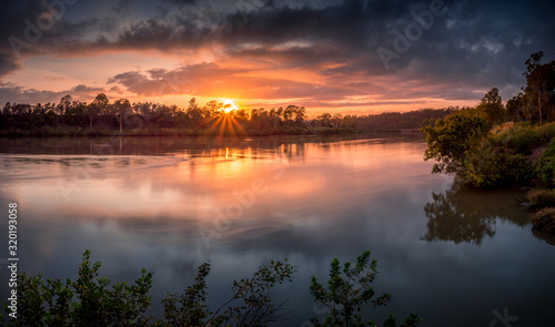Panoramic River Sunrise © Kevin