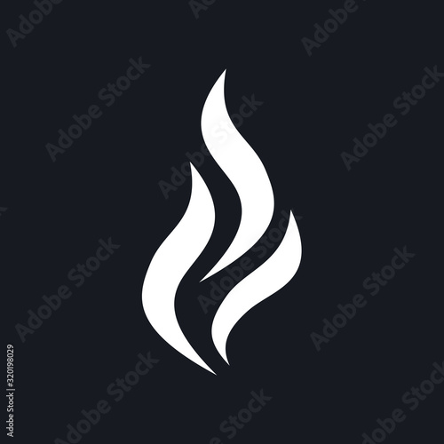 Hot steam icon template color editable. Set of smoke vector icon. Aroma smell set symbol vector sign isolated on white background illustration for graphic and web design.