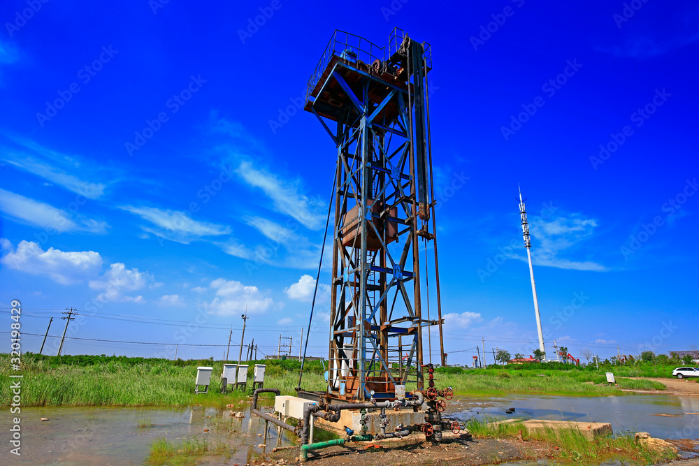 The oil pump, industrial equipment The oil pump, industrial equipment