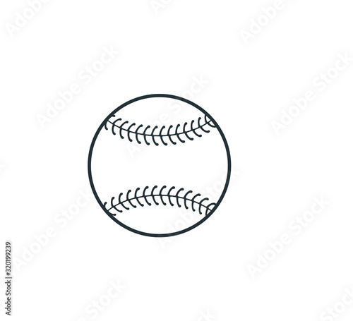 baseball softball ball vector logo graphic design