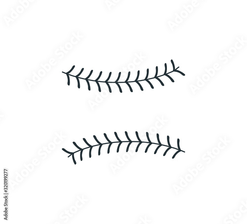 baseball softball ball stitch vector graphic design
