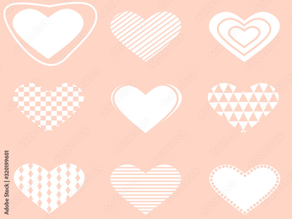 seamless pattern with hearts