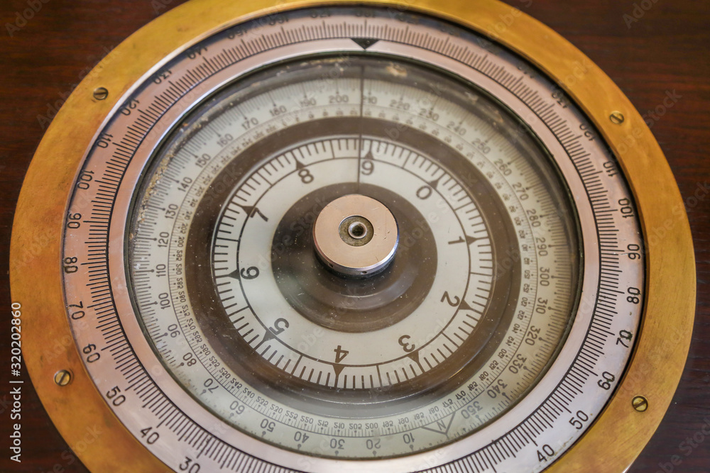 Old gyrocompass on the icebreaker bridge Old gyrocompass on the icebreaker bridge