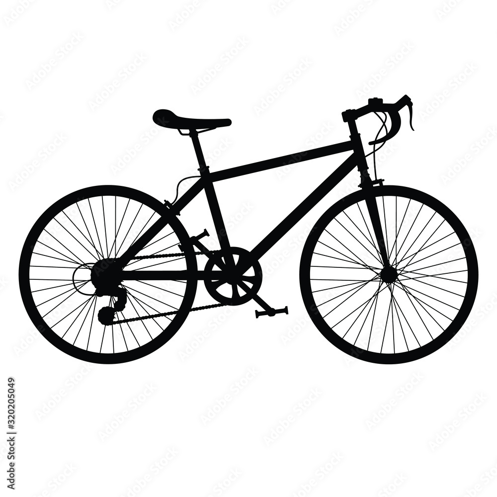 Bicycle silhouette vector Bicycle silhouette vector
