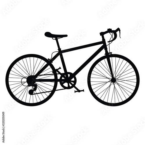 Bicycle silhouette vector