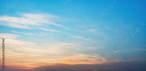 beautiful sky sunset with cloud © lovelyday12