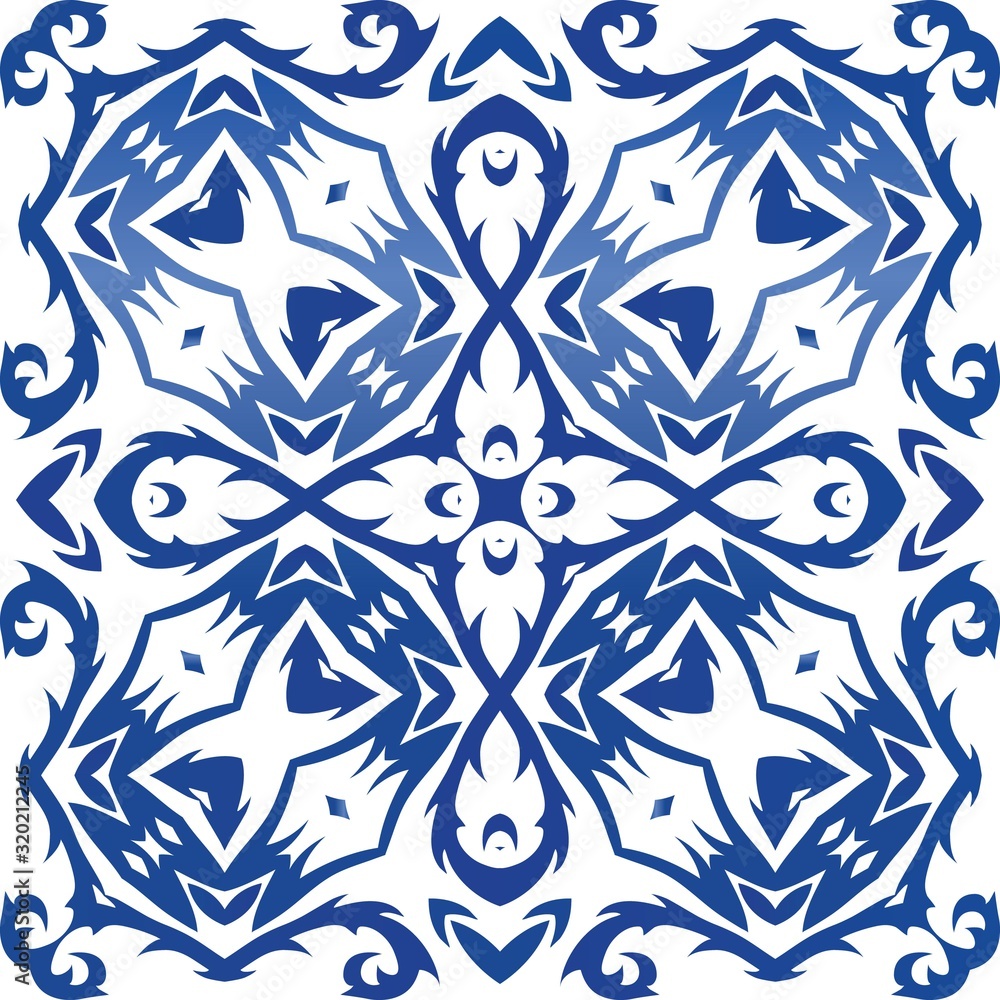 Ethnic ceramic tile in portuguese azulejo. Ethnic ceramic tile in portuguese azulejo.