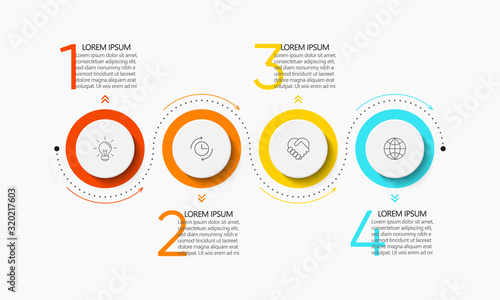 Business data visualization. timeline infographic icons designed for abstract background template milestone element modern diagram process technology digital marketing data presentation chart Vector
