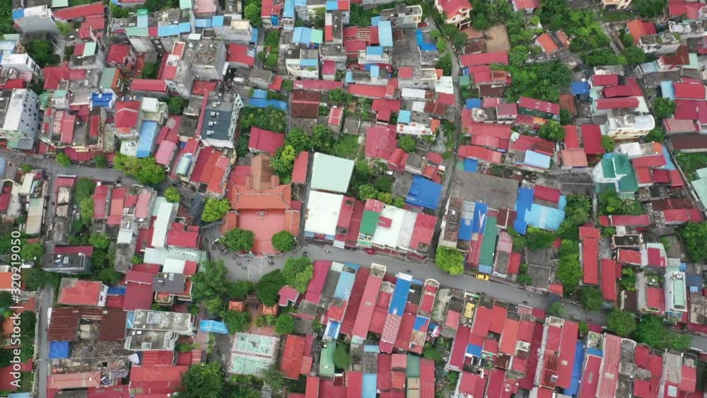 July 24/2019 4k aerial video of skyline at Dong Hai during midday, Haiphong, Vietnam July 24/2019 4k aerial video of skyline at Dong Hai during midday, Haiphong, Vietnam