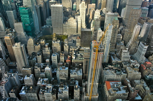 AERIAL VIEW OF new york
