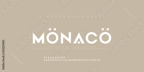 Abstract minimal modern alphabet fonts. Typography technology electronic digital music future creative font. vector illustration