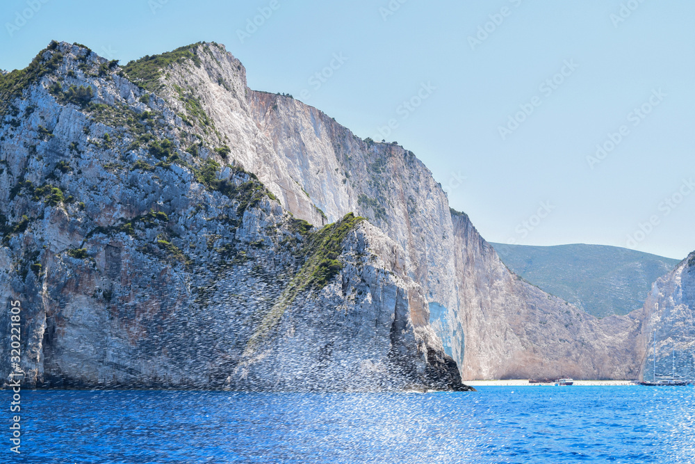 see  mountains and beach greece landscape