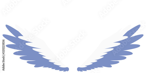 イラスト素材　羽　はね　フェザー　ウイング　アイコン　ベクター