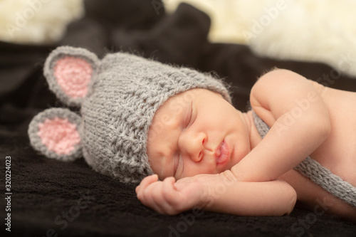 cute sleeping newborn