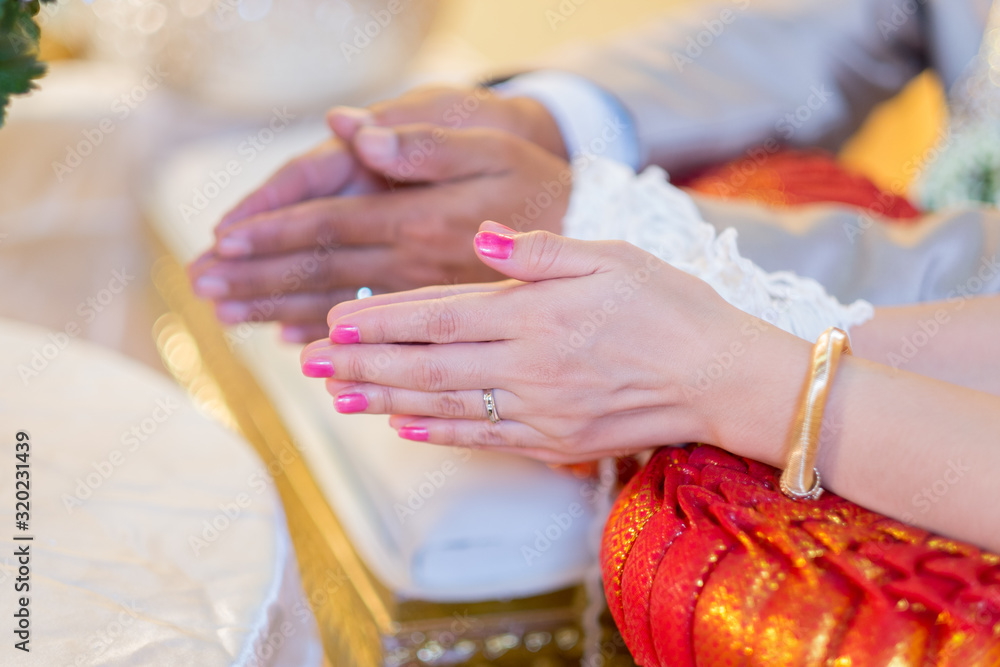 Fototapeta premium Wedding traditions in northern Thailand