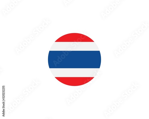 thailand flag icon vector illustration