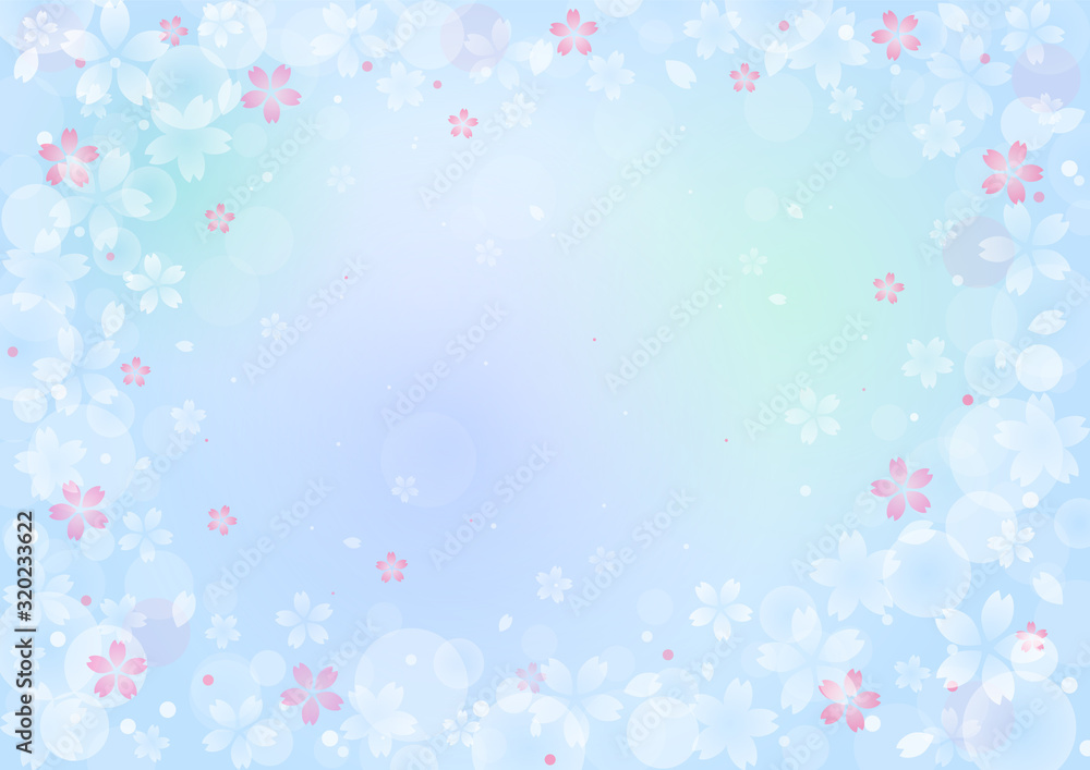 Background image of cherry blossom illustration Background image of cherry blossom illustration