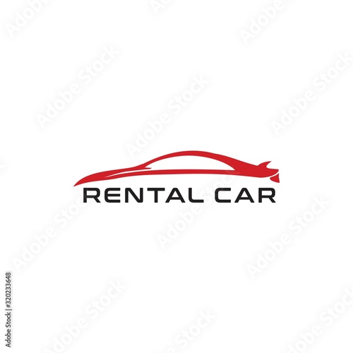Rental Car Logo Simple and Vector