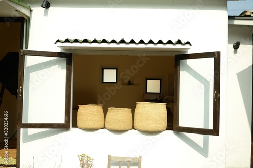 Basket by the window