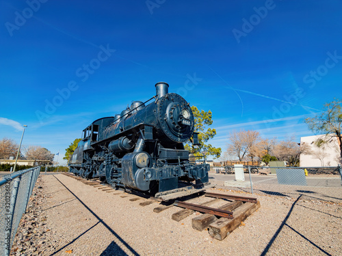 Old train display in the Clark County Museum photo