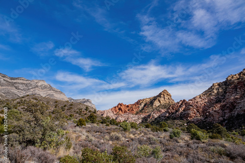 Morning nature view of the famous Red Rock Canyon © Kit Leong