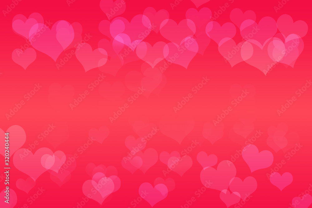 Valentines day background - abstract background, red hearts, love, concept 