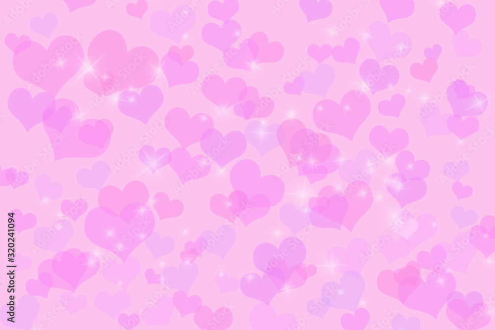 Valentines day background - abstract background, pink hearts, love, concept 
