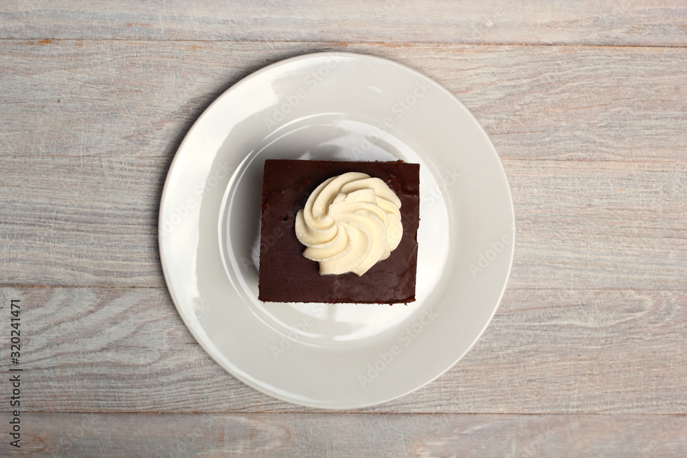 Cream Pie. Chocolate Sponge Cake filled with whipped cream. Cream Pie. Chocolate Sponge Cake filled with whipped cream.